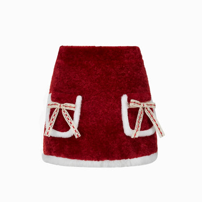 Little Fragrance Red Skirt