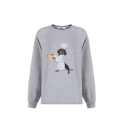 Lyocell Loose Printed Long Sleeve T-Shirt