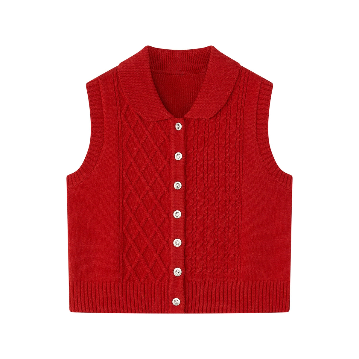 Love Color Notes Knitted Vest Jacket