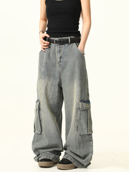 Vintage Weite Jeans mit weitem Bein