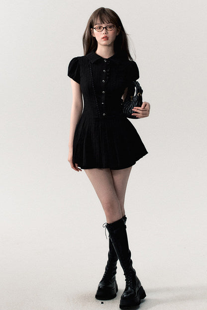 College Style Hot Girl Tea Break Dress
