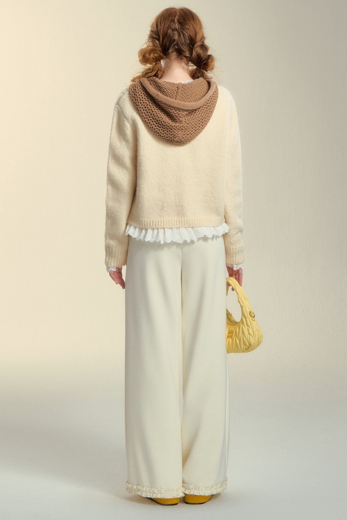 Hooded Cut-Out Sweater Top