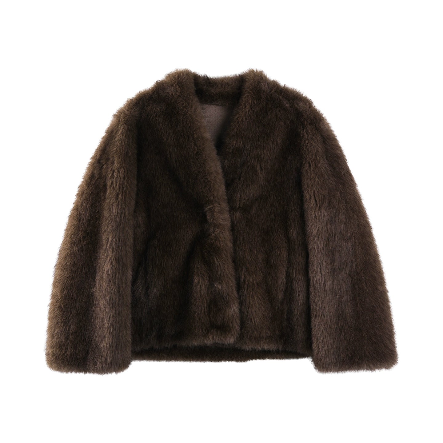 Faux Fox Fur Winter Coat
