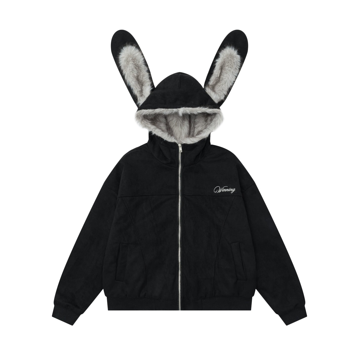 Hooded Bunny Ear Cardigan Jacket