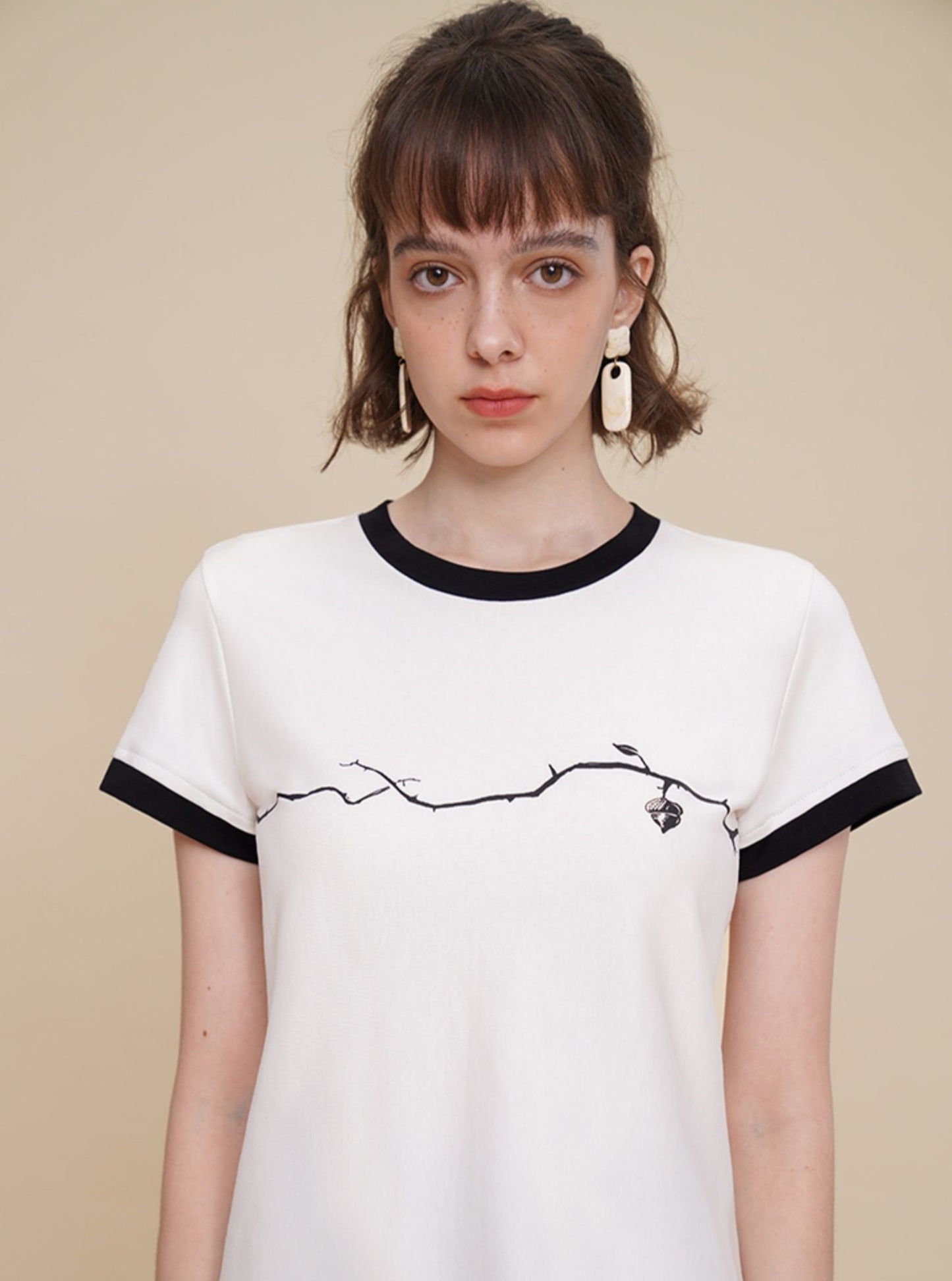 Short Sleeve CAMOOONI Branch Top