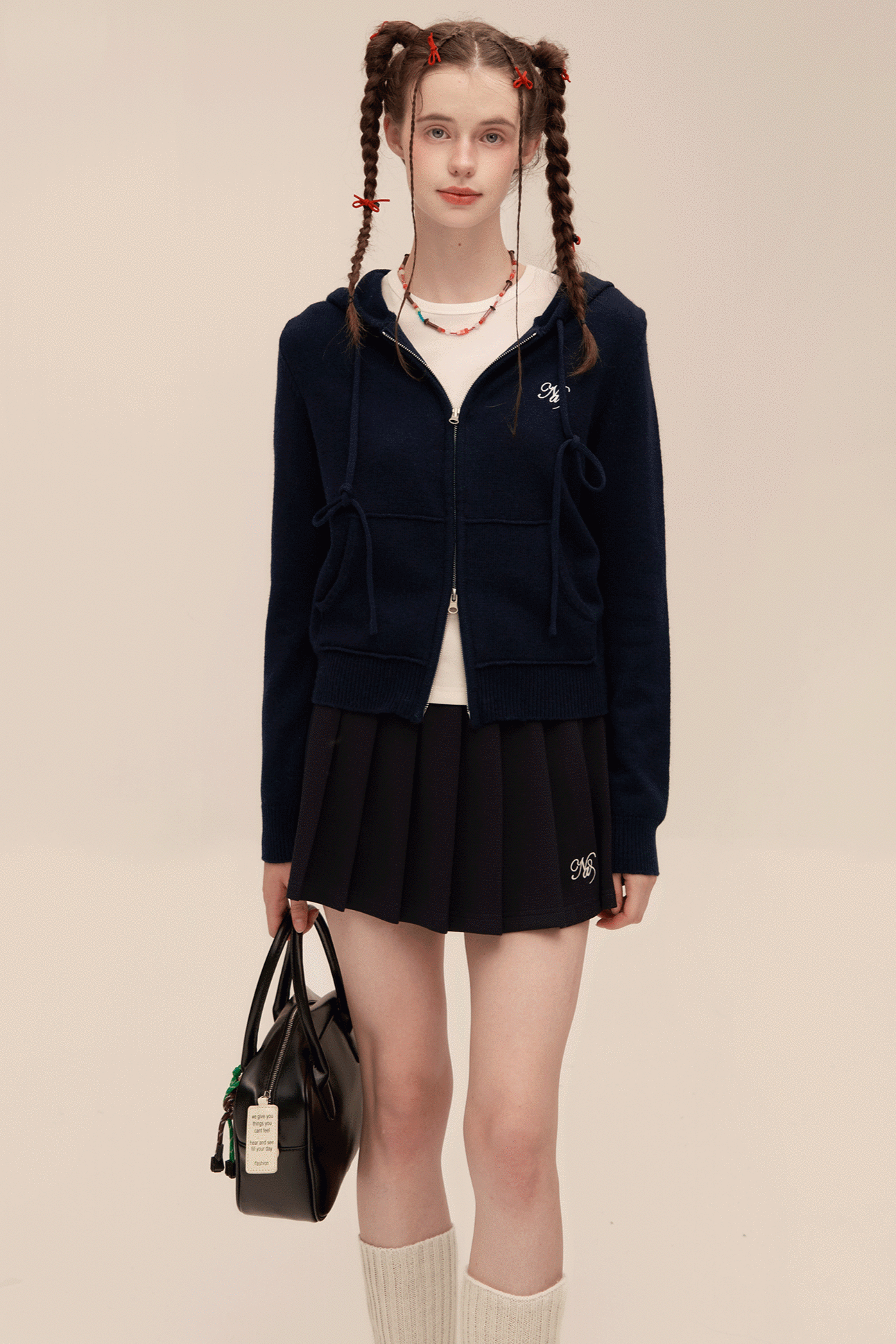 Blend Double-Ended Zip-Up Cardigan Sweatshirt