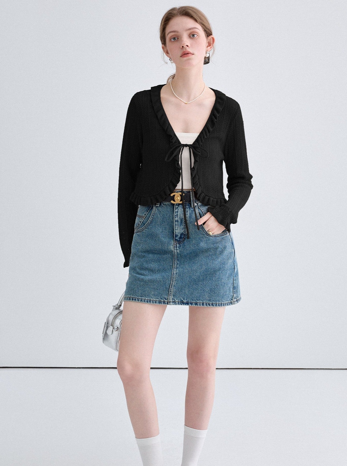 Retro Slim Denim Hip Skirt