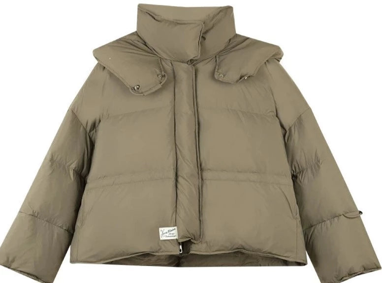 Hooded Loose Thickened Duck Down Jacket