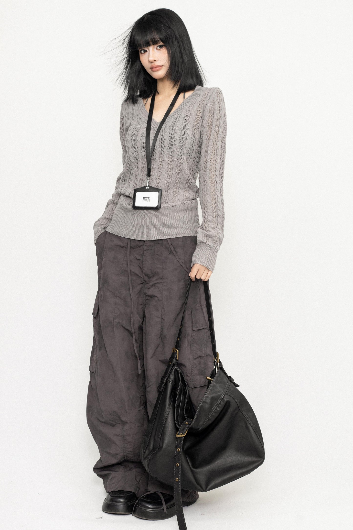 College Style V-neck Shirt