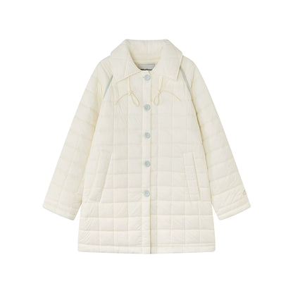 Light Quilted Mid-Length Coat