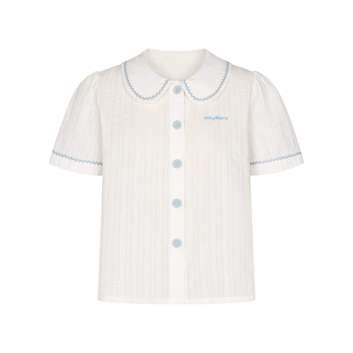 Camicia con colletto da bambola Isola al tramonto