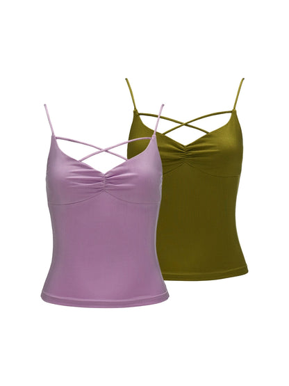 Sleek Cross-Strap Tank Top