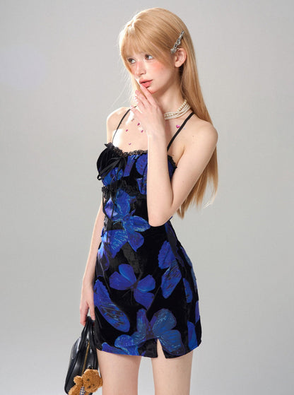 Royal Sister Style Backless Slip Dress