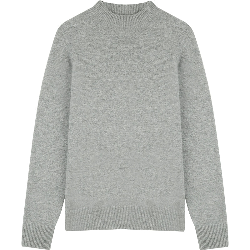 Ｗool semi-turtleneck tops