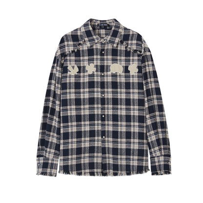 Fun Fringe Plaid Shirt
