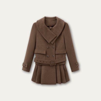 Vintage Double-Breasted Winter Coat