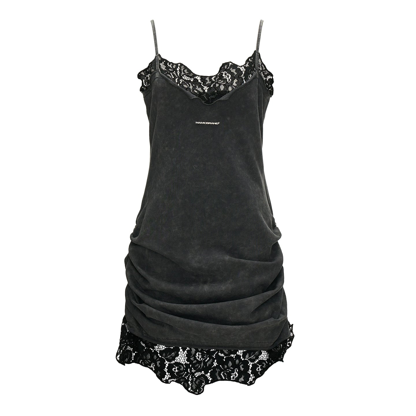 Spliced Lace Gray Sundress