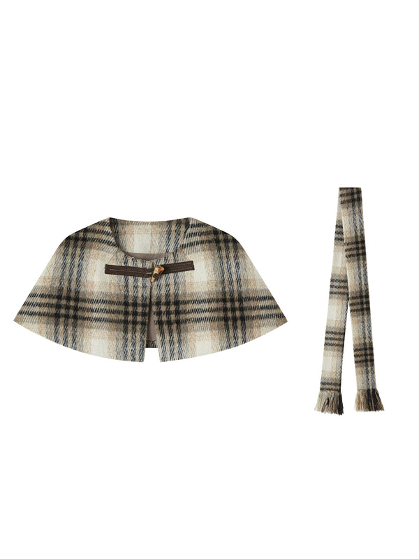 Plaid Woolen Suit Set-Up