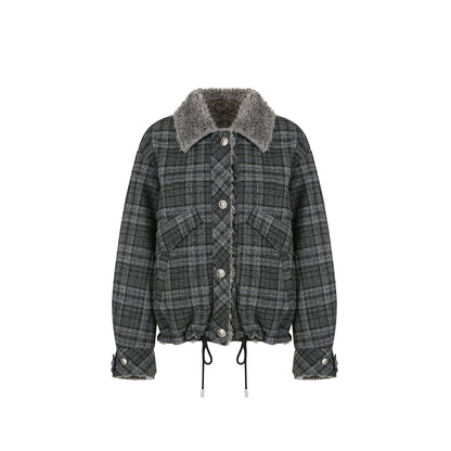 Winter Woolen Drawstring Jacket