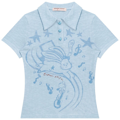 Retro Rabbit Knit Tee