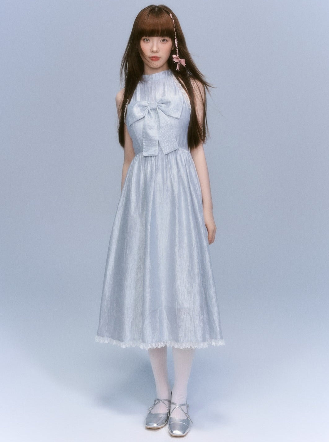 Evokes Sweet Dreams Blue Pearlescent Dress UrbanSheek Evokes Sweet Dreams Blue Pearlescent Dress UrbanSheek