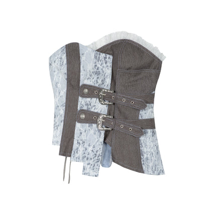 Retro Industrial Bandeau Top