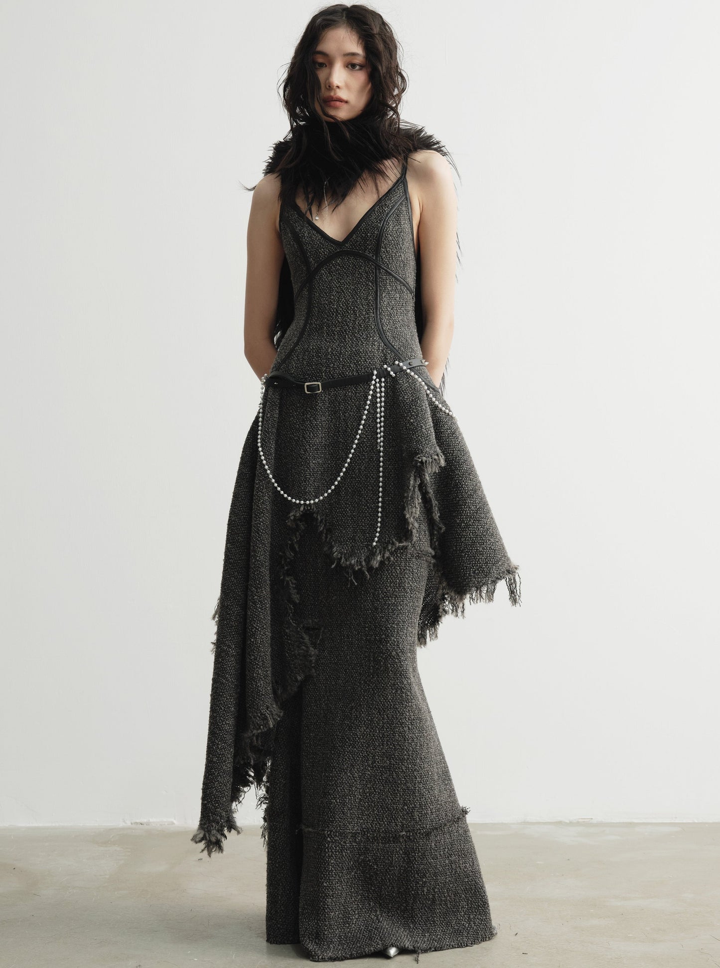 Retro Raw Edge Maxi -Rock