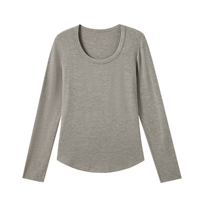 Tencel Wool Crew Neck Top