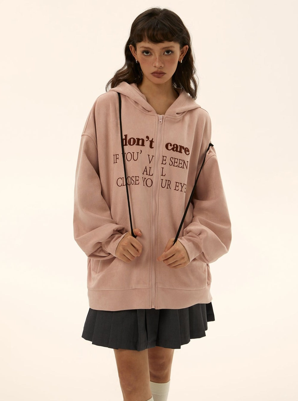 American Retro Loose Oversize Pink Coat