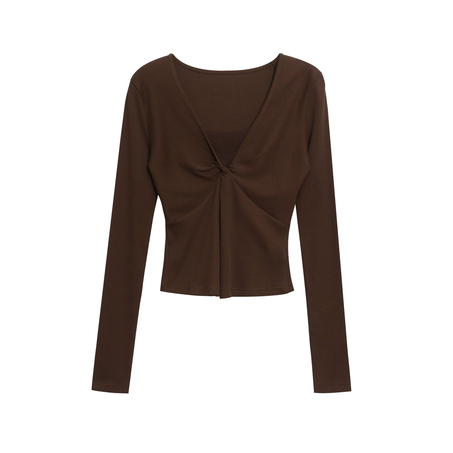 Retro Lace-Up Black Top