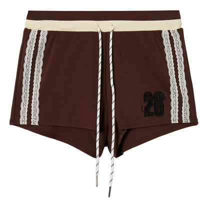 Embroidered College Shorts