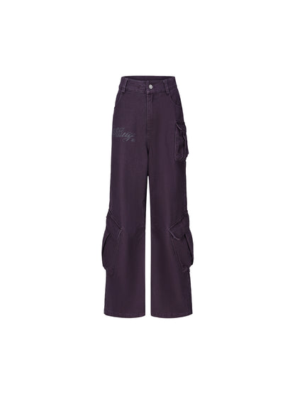 Purple Cargo Pants