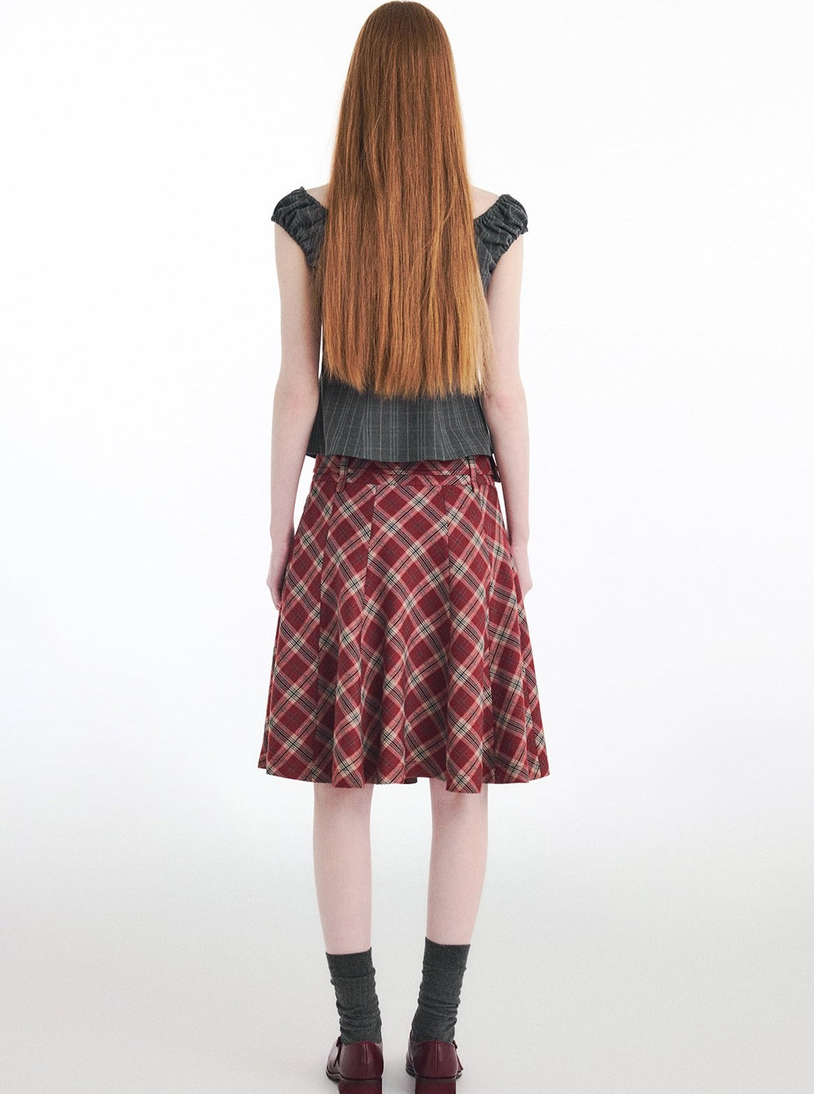 Retro Academy Checked Skirt