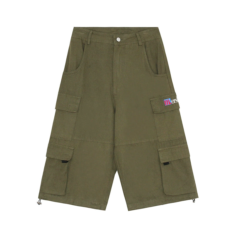 Vintage Khaki Cargo Freizeithosen