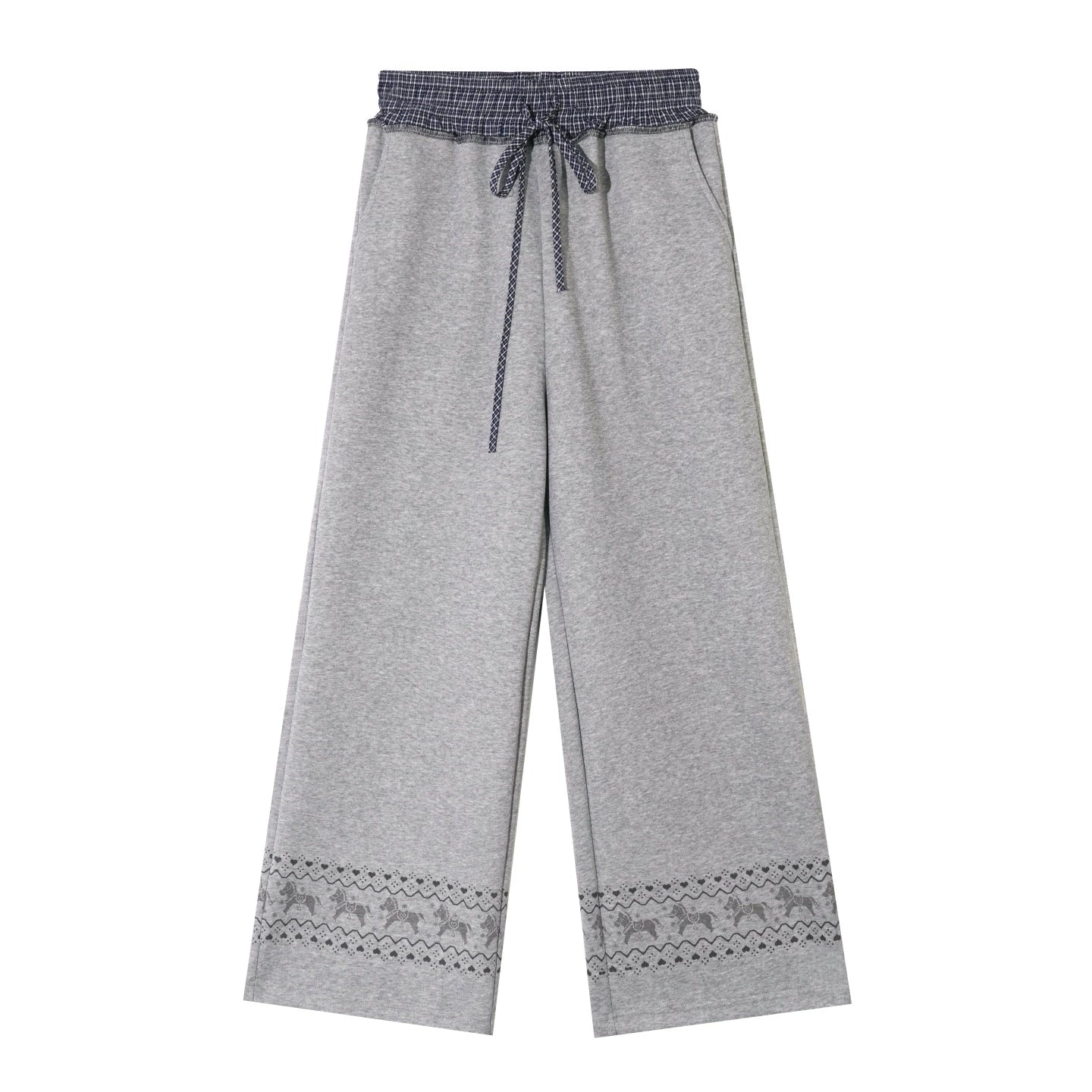 Fair Isle Quilted Jacket Pants Set-Up