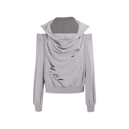 Autumn Swing Loose Gray Top