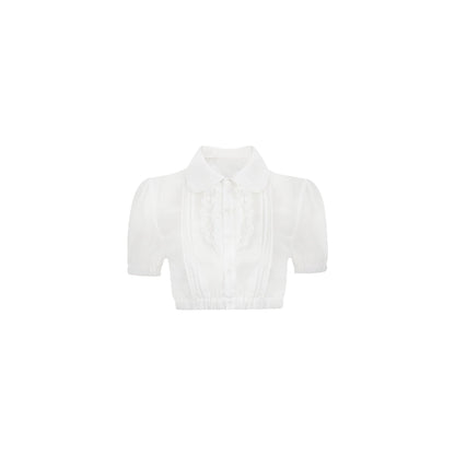 Chic Chiffon Gold Top