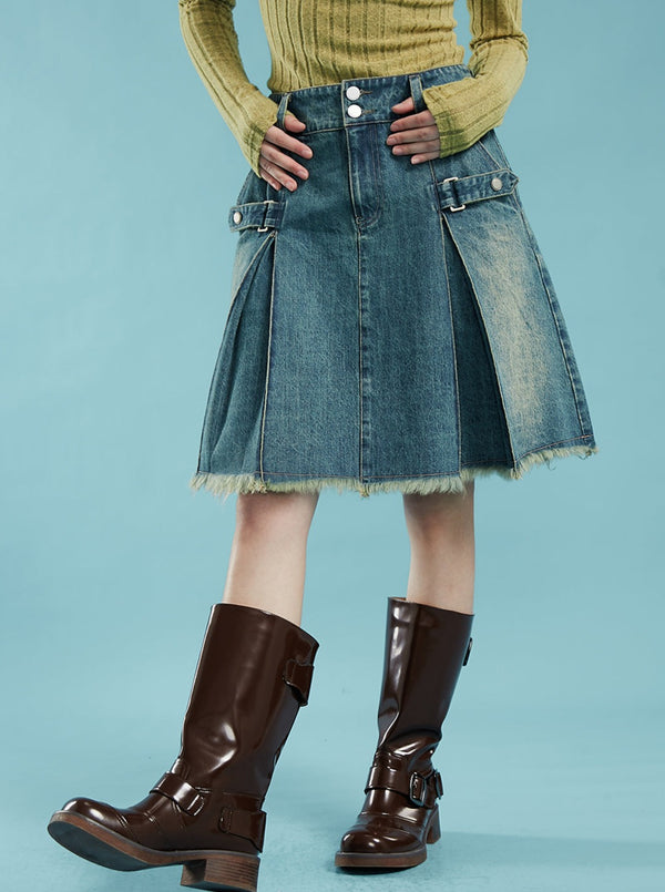 American Raw Edge Denim Suit