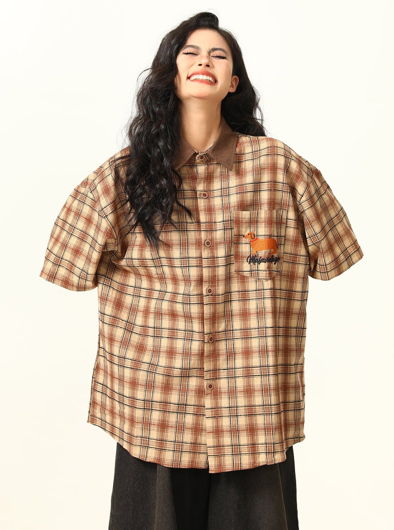 Retro Maillard Plaid Shirt