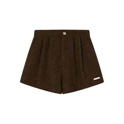 Warm A-Line Wool Shorts