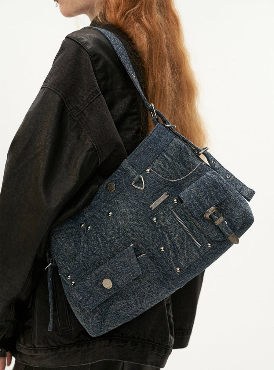 Vintage Wash Denim Bag