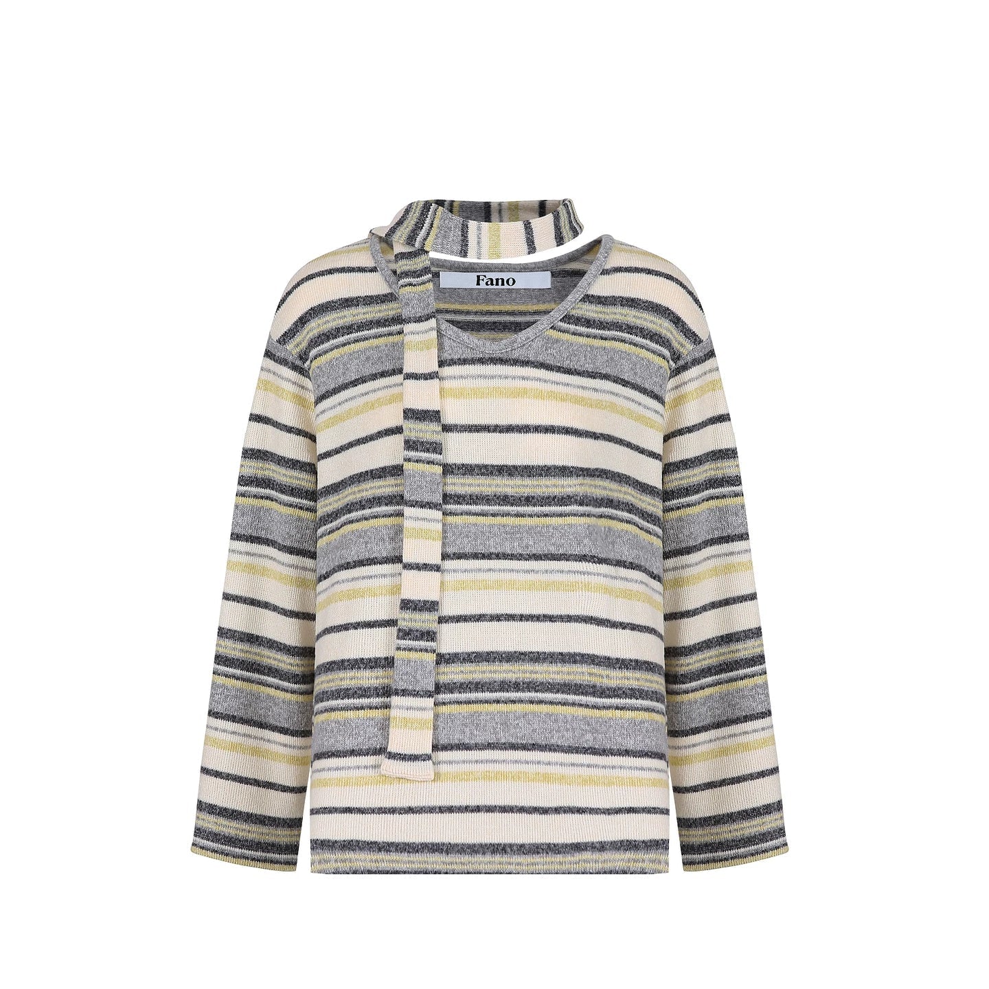 Deconstructed Ribbon Knit Sweater