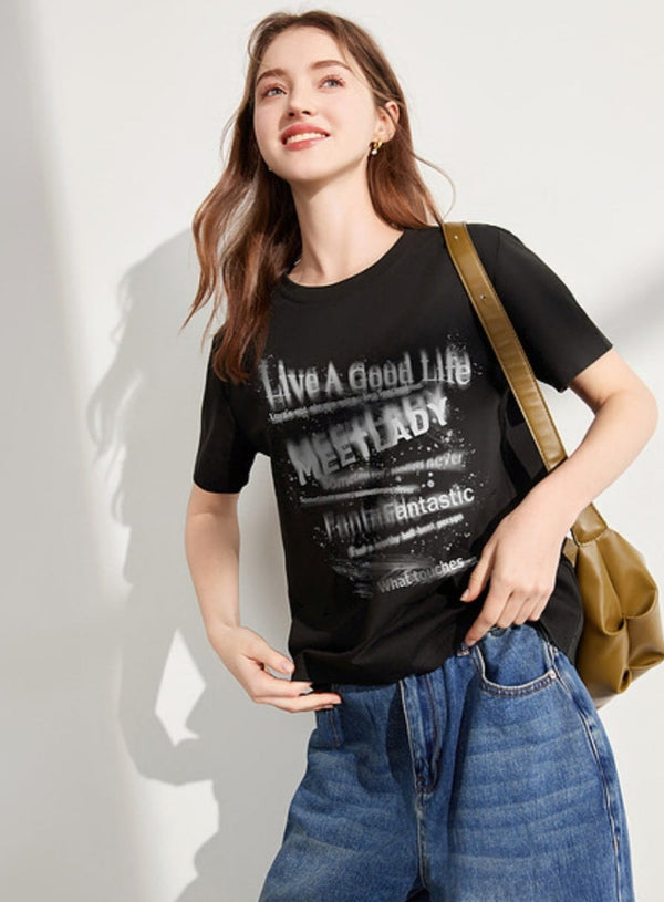 New Letter Print Top