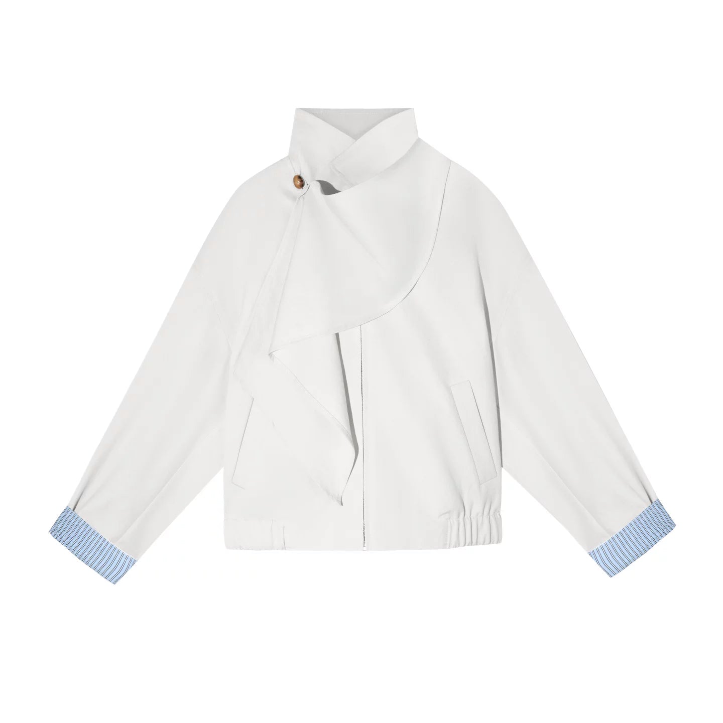 Detachable Shawl Collar Flight Jacket