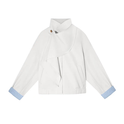 Detachable Shawl Collar Flight Jacket