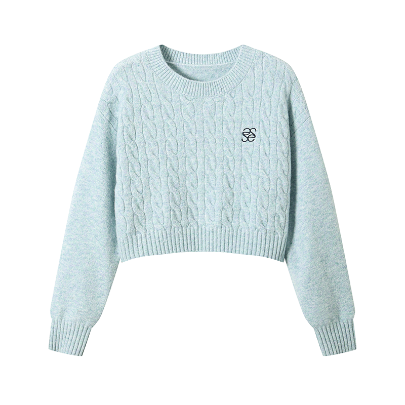 Twist Knit Pullover Sweater