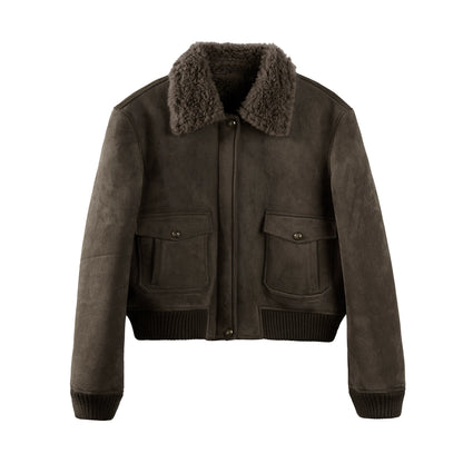 Retro Suede Wool Jacket