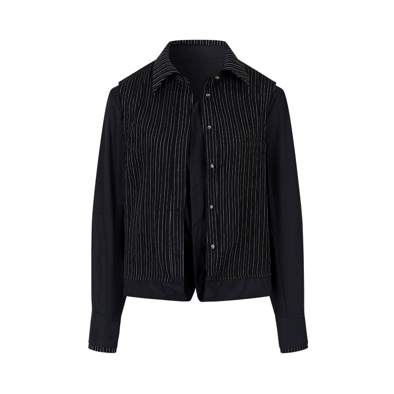 Deconstruct Striped Shirt