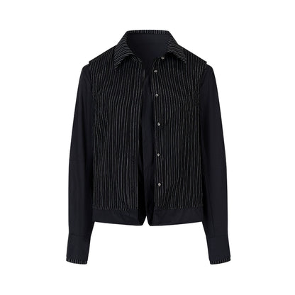 Deconstruct Striped Shirt