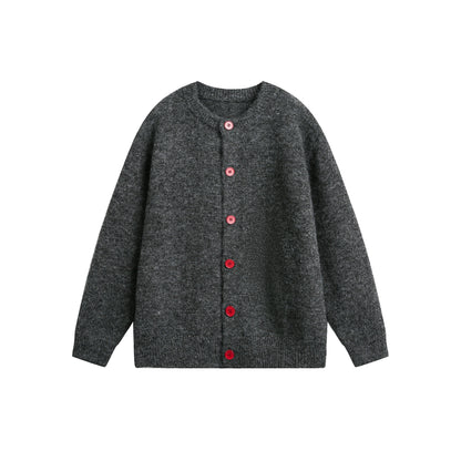 Fall Wool Button-Knitted Cardigan
